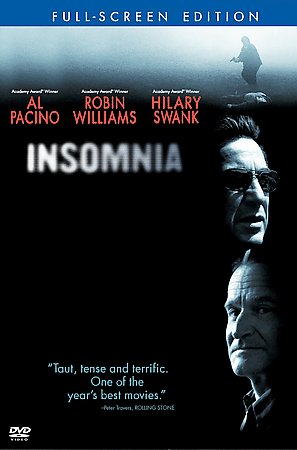 2002 Thriller DVD Insomnia Starring Al Pacino Robin Williams Hillary Swank Excellent Condition