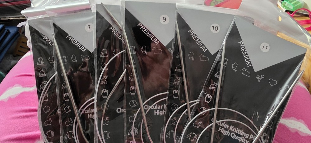 6 Pcs Circular Knitting Needles Set 6mm-11mm for Smooth Crafting