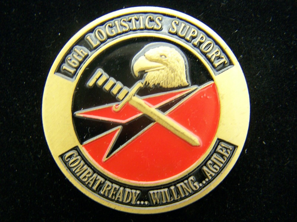 16th Logistics Support Squadron USAF Serialized Challenge Coin-image
