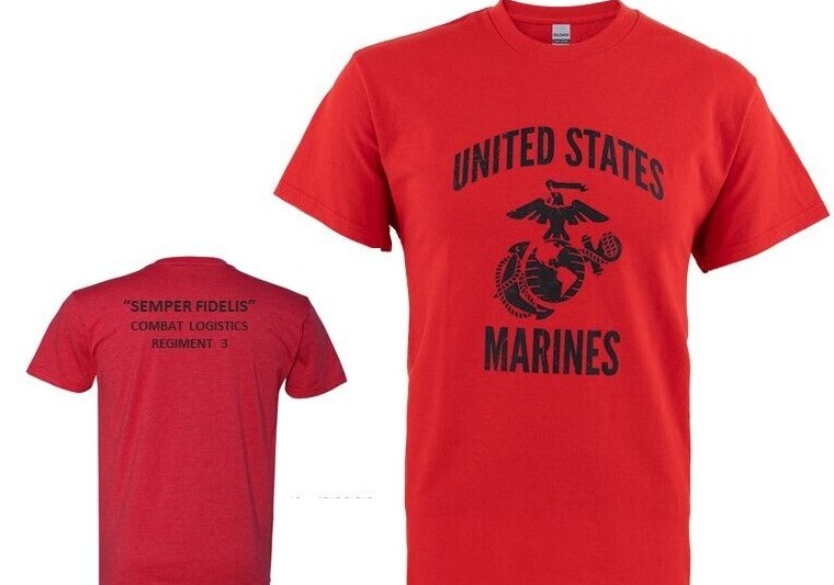 Marine Combat Logistics Regiment 3 Officially Licensed Two-Sided Shirt-image