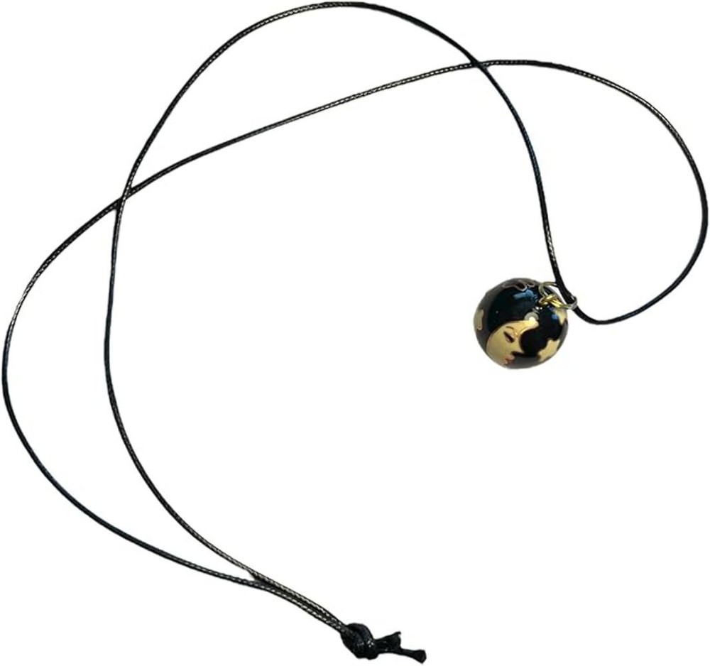 30177 - Moon & Stars Chime Ball Necklace - |Store|