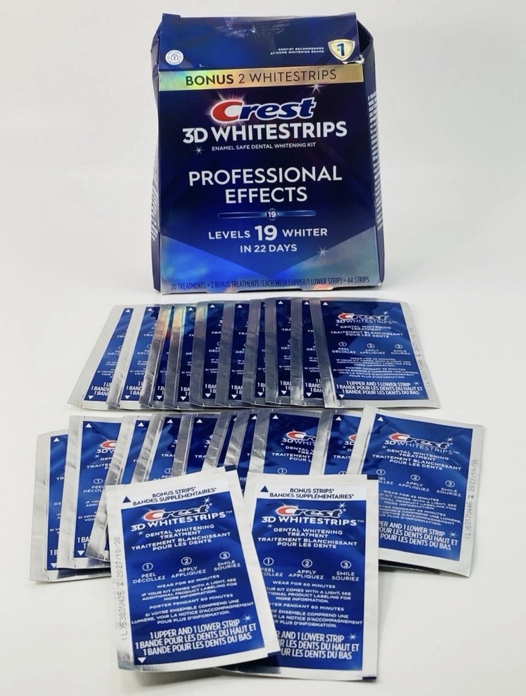 Crest 3D Whitestrips Professional Effects 44 Strips Exp 10/2027