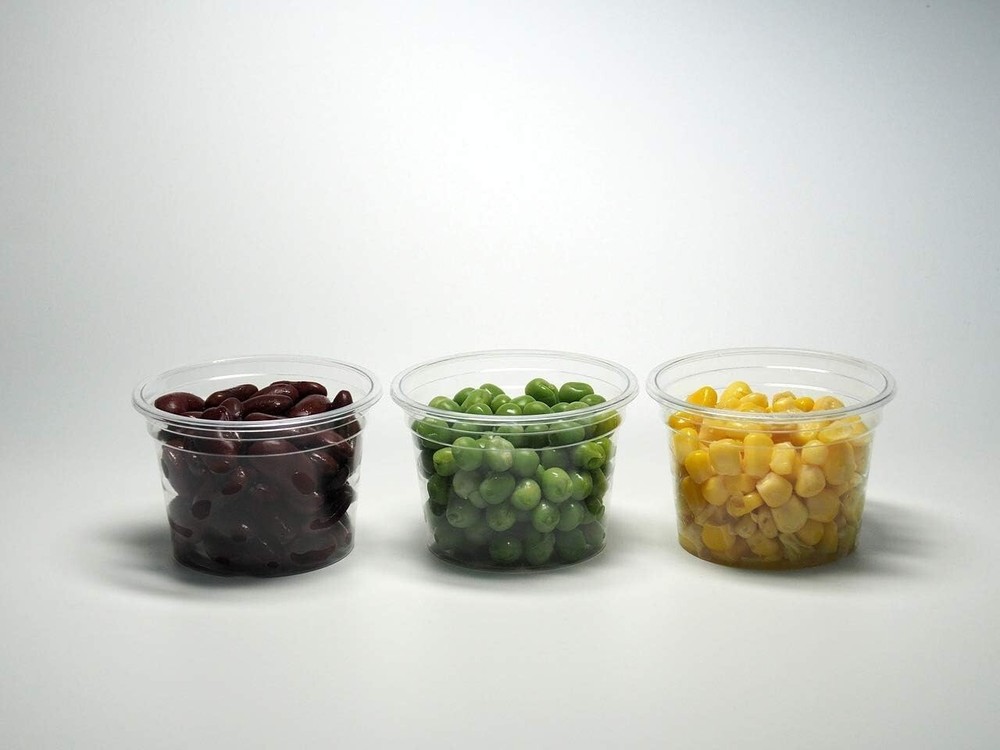 TashiBox 4 oz Plastic Disposable Portion Souffle Cups with Lids 100 Sets clear