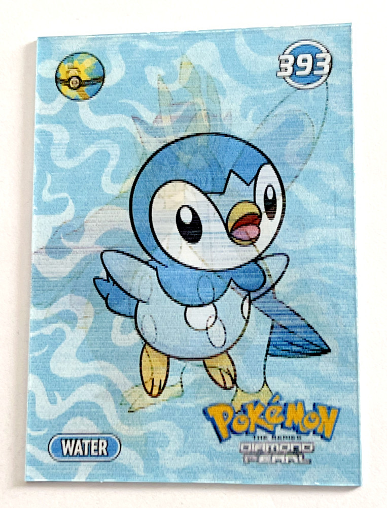 2024 POKEMON 3D Galactic Card #12 PIPLUP PRINPLUP EMPOLEON Peru Lenticular