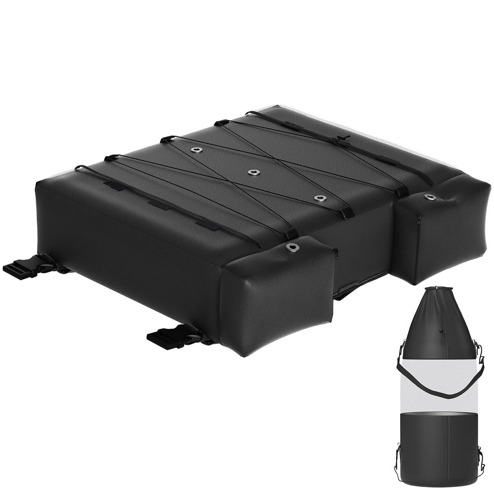 VEVOR T-Top Storage Bag Holds 4 Type II Life Jackets & Boat Trash Bag, 600D Durable Material