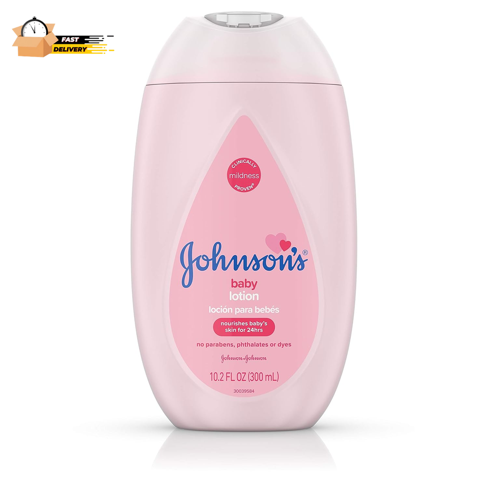 Johnson'S Moisturizing Pink Baby Lotion with Coconut Oil, Hypoallergenic, 10.2 F