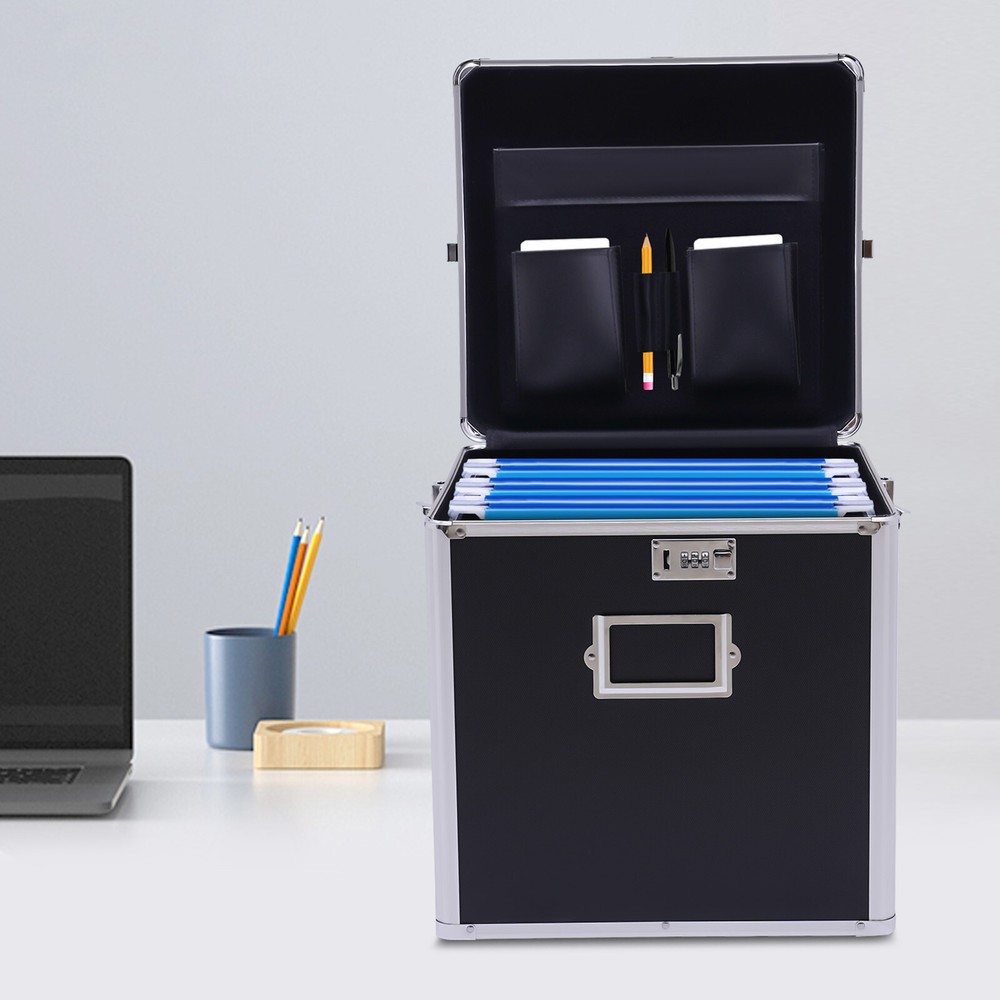 Vinyl Record Holder Storage Vintage Case Carrying Locking 50 Album Organizer NEW