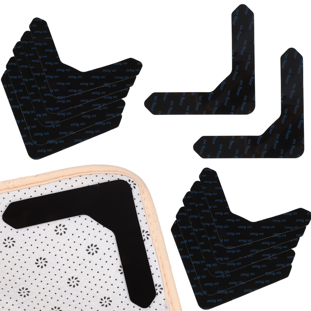 12Pcs Anti Slip Carpet Stickers Rugs Grips Stoppers Non-slip Fixers Outdoor