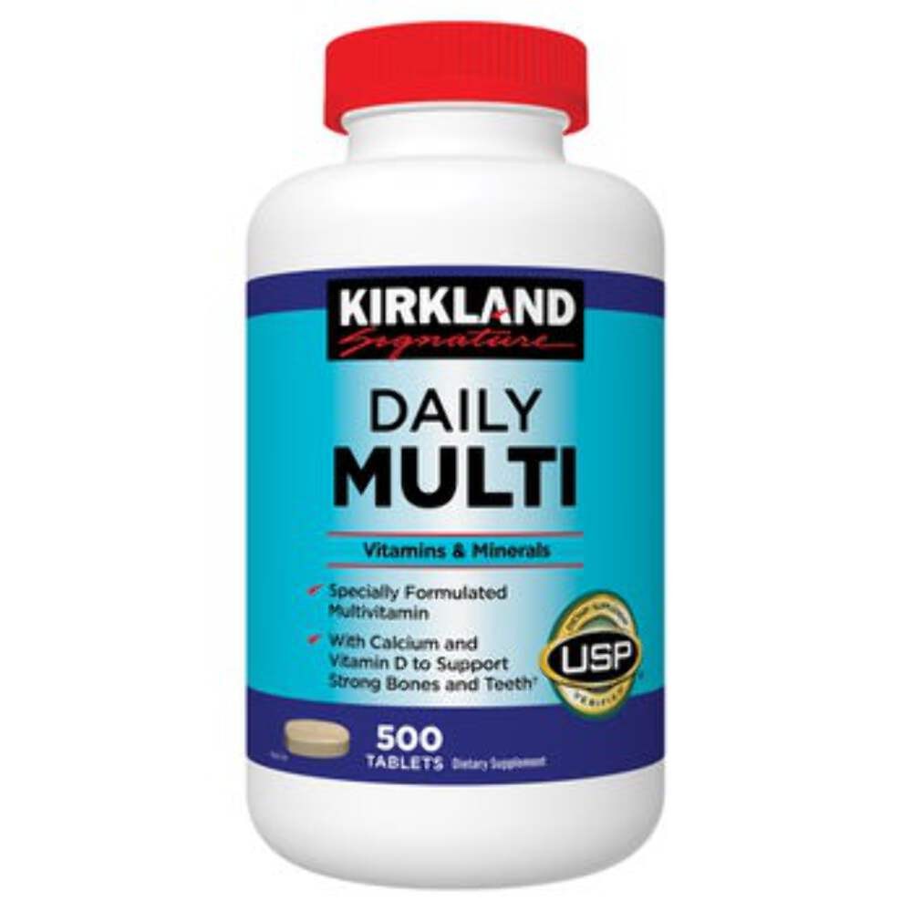 Kirkland Signature Daily Multi Vitamin 500 Tablets USP Verified Supplement