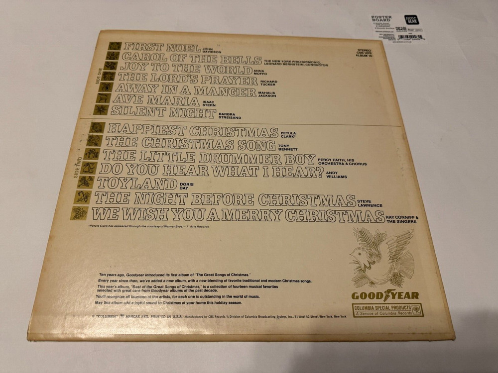 Great Songs Of Christmas Best Of The Album 10 (Vg+) Css-1478  Vinyl Lp Record