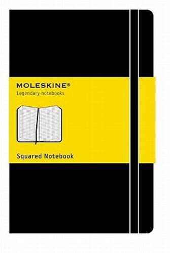 Moleskine Classic Pocket Notebook Hard Cover Squared Black 3.5x5.5