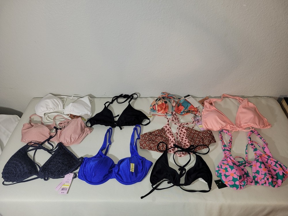 Lot of 10 Women's Target Swim Tops Size XL. Brand New ²⁵