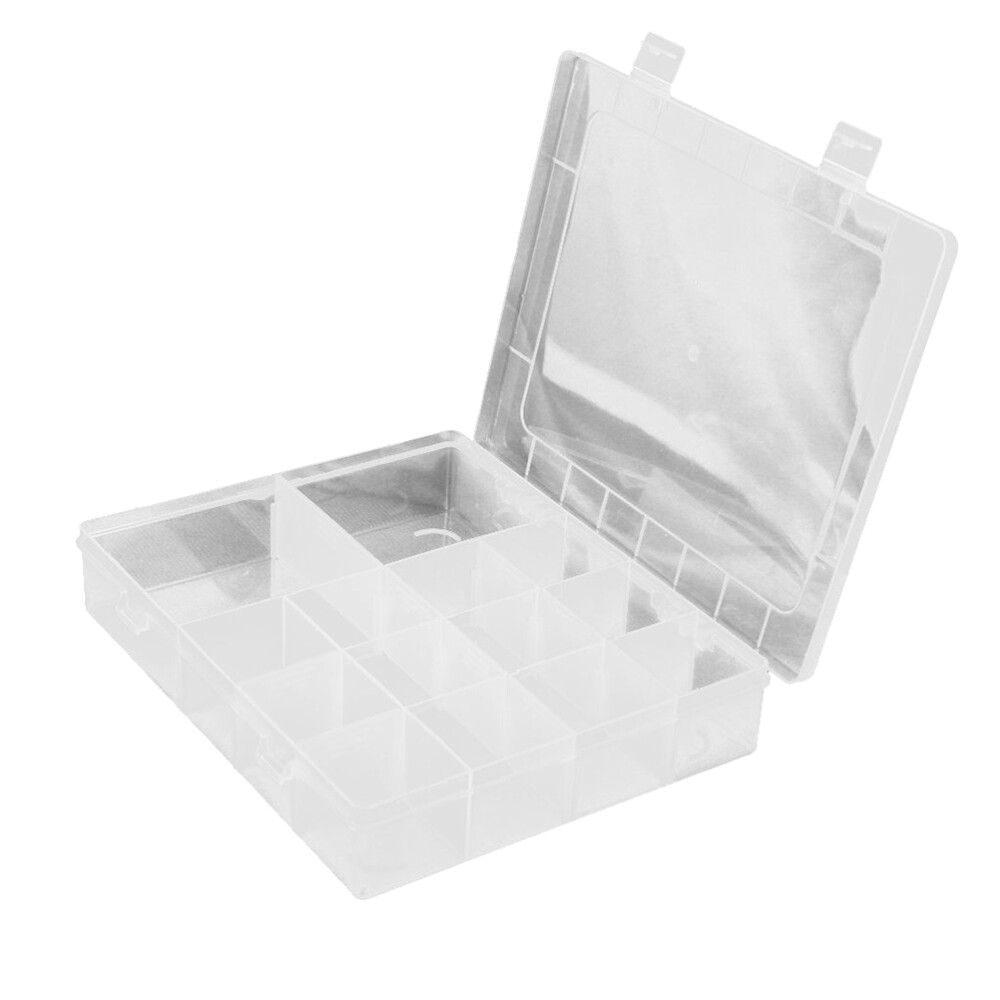 14 -Grid Bead Container Compact Storage Box Quick Access Travel