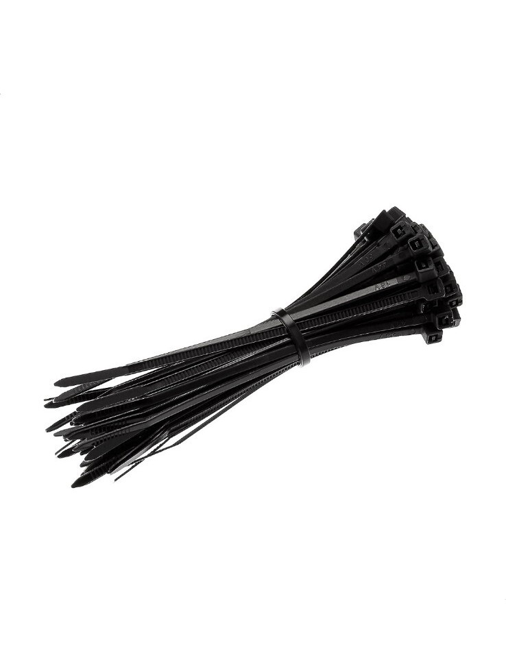 AmazonBasics 4-Inch Black Cable Ties 200-Pack for Organizing-image