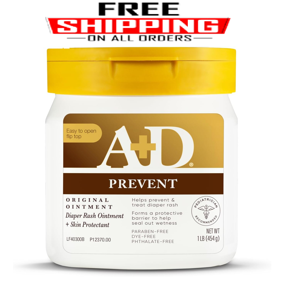 A+D Original Diaper Rash Treatments Skin Protectant Ointment 16 oz