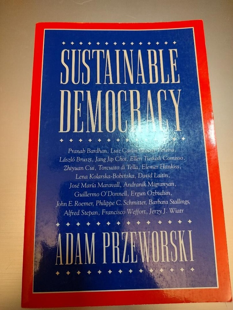 Sustainable Democracy by Adam Przeworski (English) Paperback Book