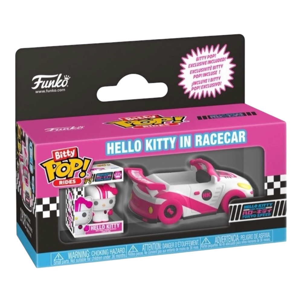 Funko Bitty Pop! Rides Hello Kitty in Racecar