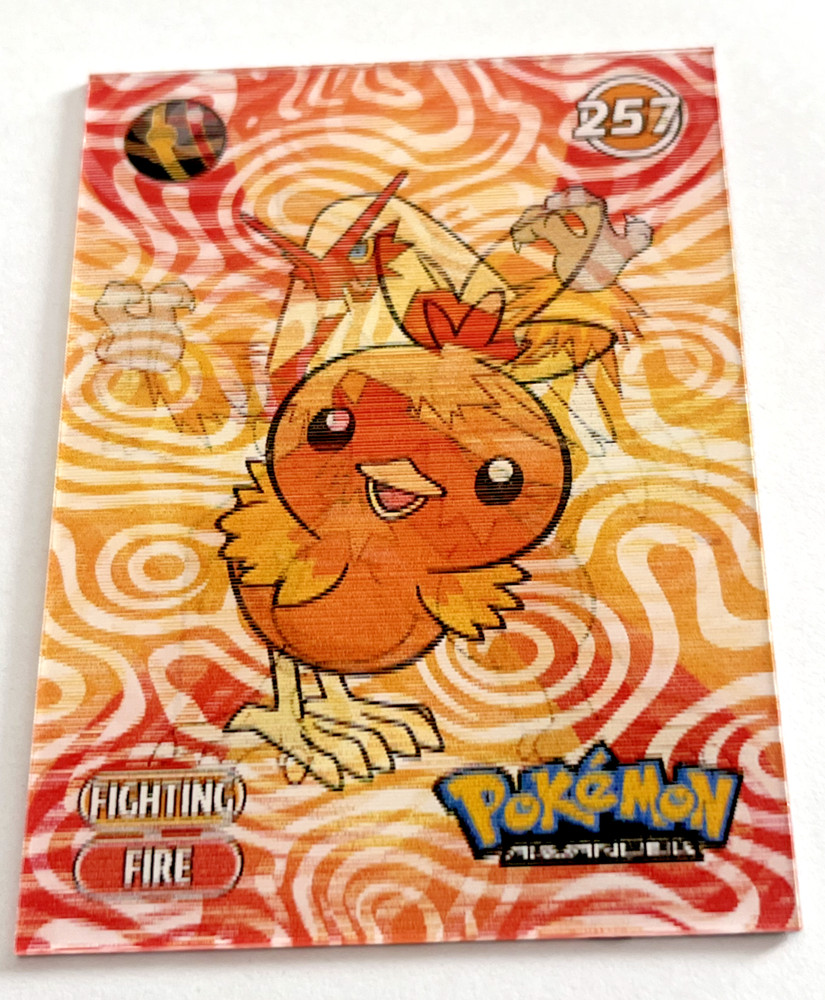 2024 POKEMON 3D Galactic Card #08 TORCHIC COMBUSKEN BLAZIKEN Peru Lenticular