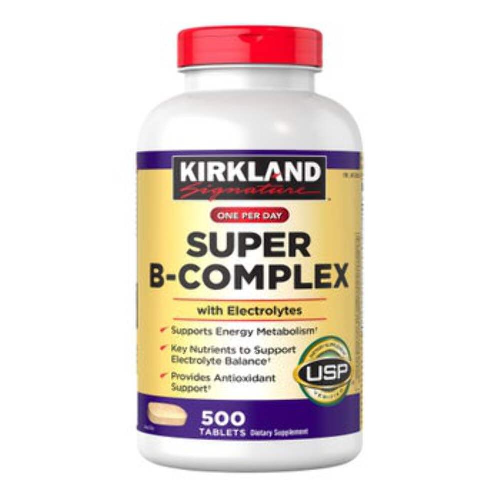 Kirkland Signature Super B-Complex with Electrolytes 500 Count Tablets