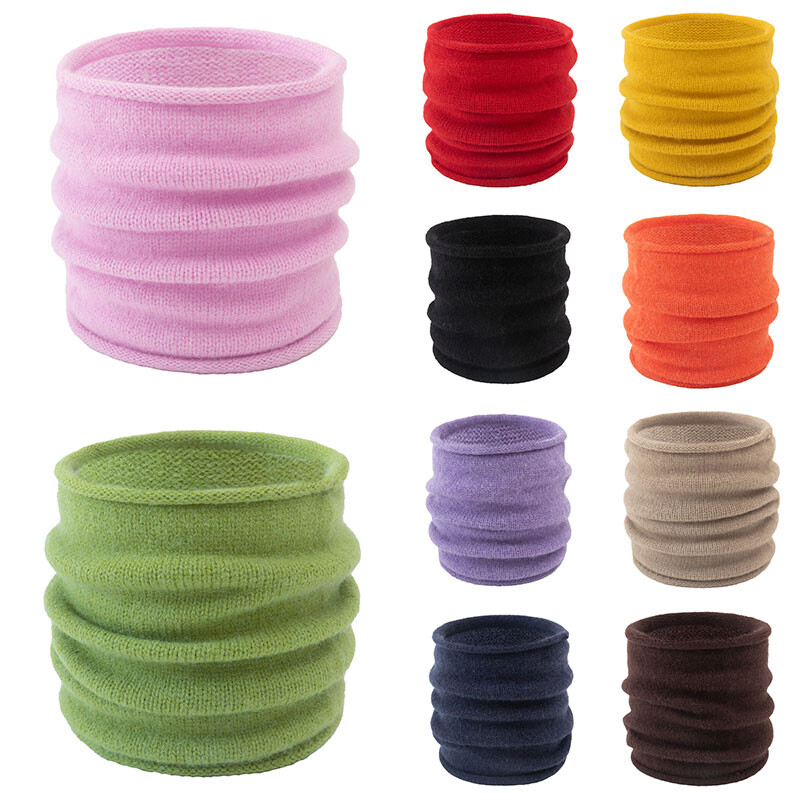 Unisex Thermal Neck Warmer Snood Knit Ski Motorcycle Winter Scarf Cowl Tube Acc