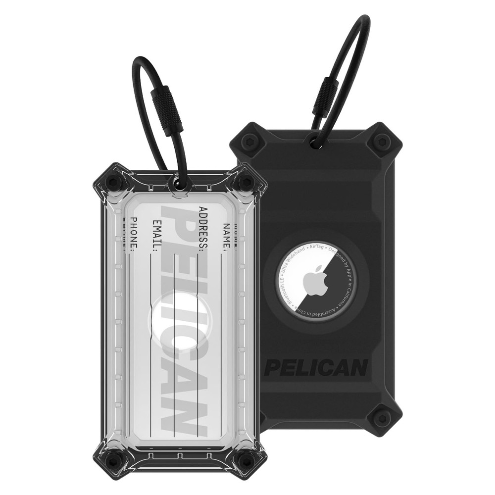 Scratch-Resistant Luggage Tag Holder for Apple AirTag with Steel Plate Reinforcement