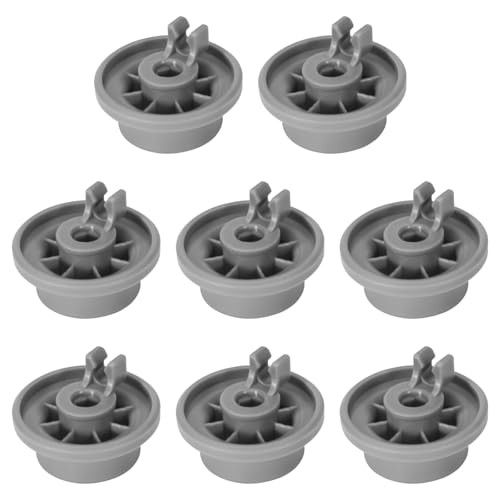 8 Pack 165314 Dishwasher Lower Rack Wheels Replacement for Bosch Kenmore