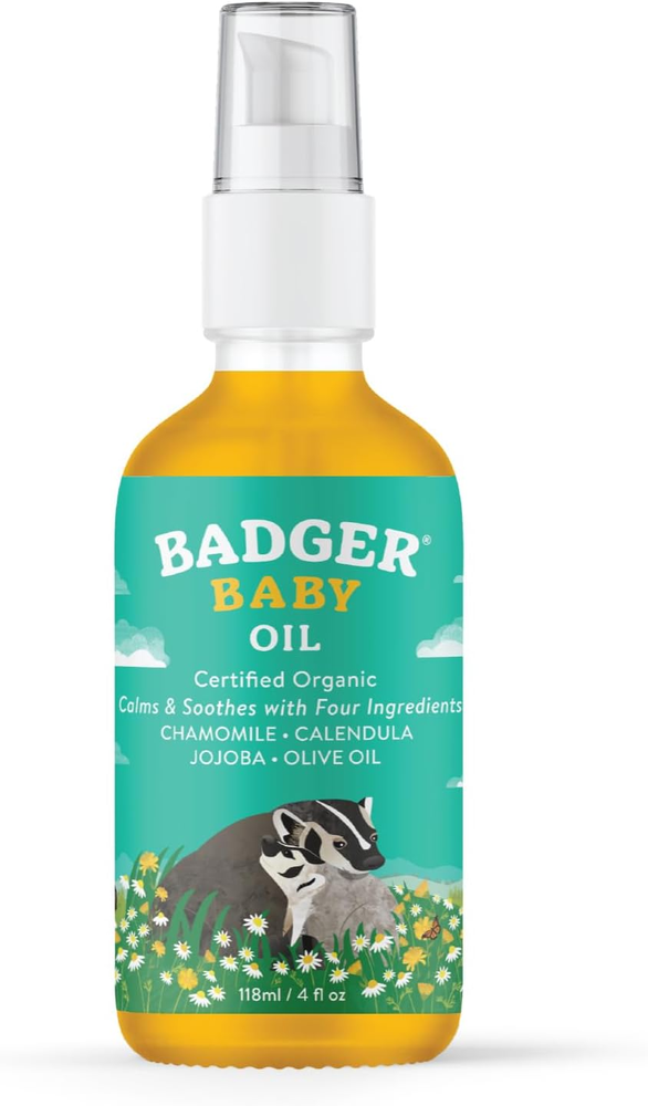 Organic Baby Oil for Dry Skin & Cradle Cap – 100% Natural Moisturizer