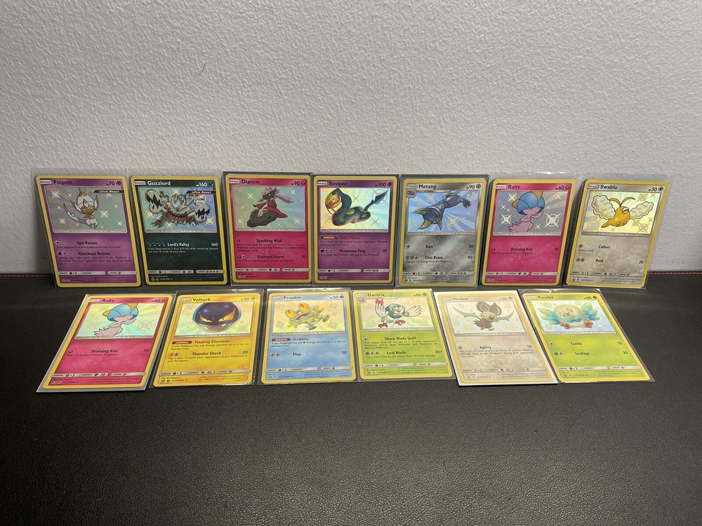 Pokemon TCG Hidden Fates Baby Shiny Holo 13-Card Lot Pack Fresh NM/M