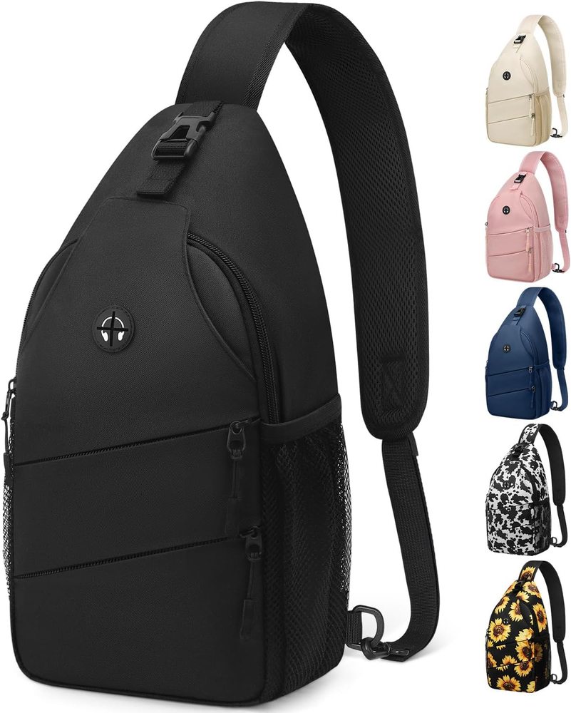 Crossbody Bags for Women Men Trendy Sling Bag Bakpack Casual Chest Bag with Conv