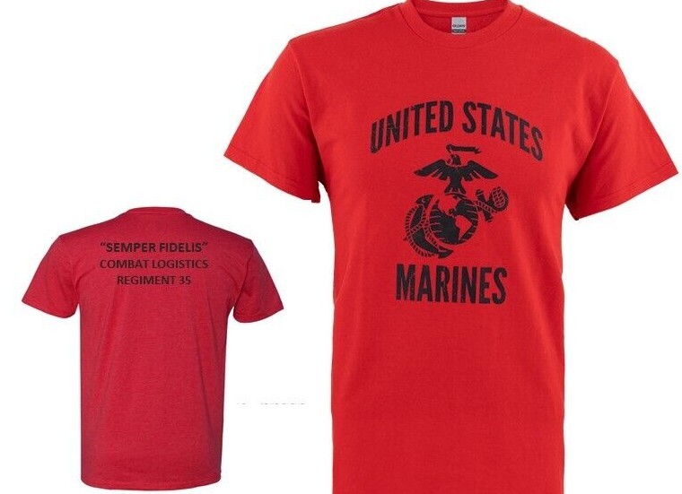 USMC Combat Logistics Regiment 35 Officially Licensed 2-Sided Shirt-image