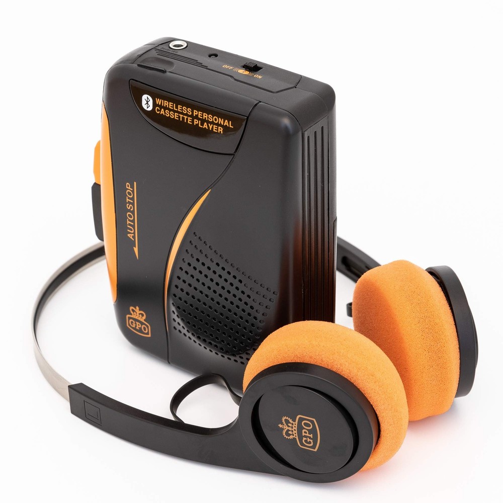 Gpo W/938B/Bt Personal Cass Plyr Bluetooth Blk/Org Acc NewAnother great item from Rarewaves USA | Free delivery!