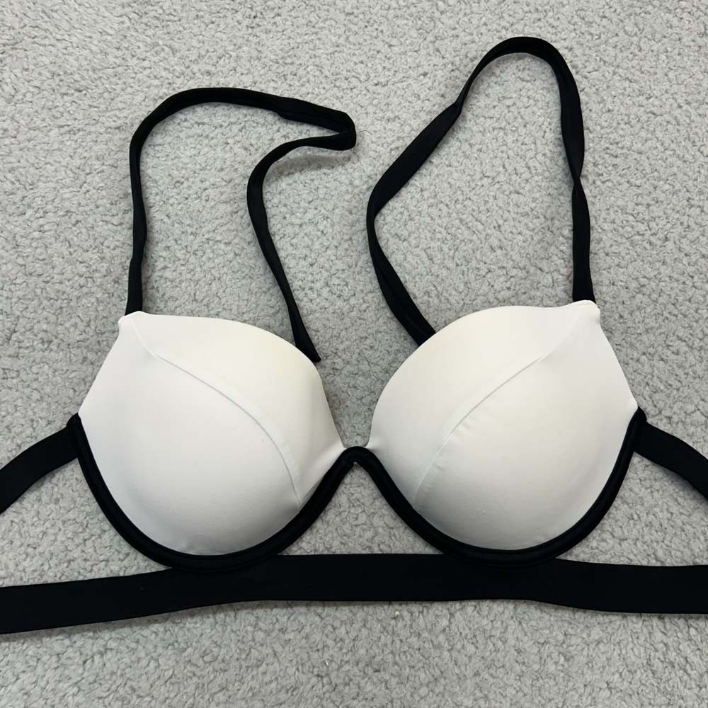 Victoria Secret Swim Bikini Top Womens Size 32DD Beach Swimwear Halter