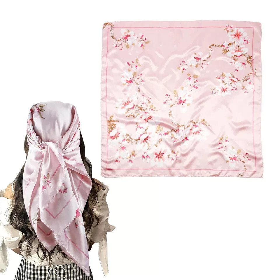 Silk Hair Wrap for Sleeping Women Satin Head Scarf Bandana