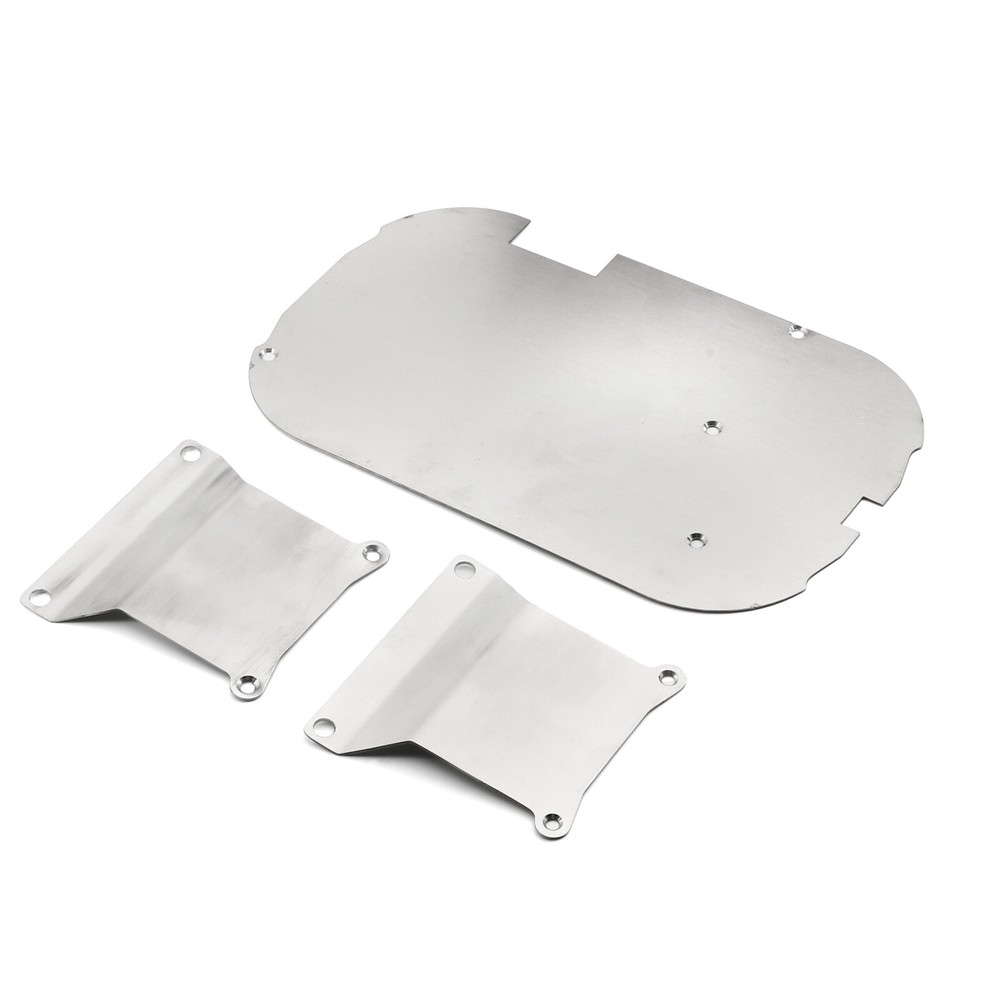 Stainless Steel Chassis Armor Set for TAMIYA TT01 1/10 RC Car Upgrade