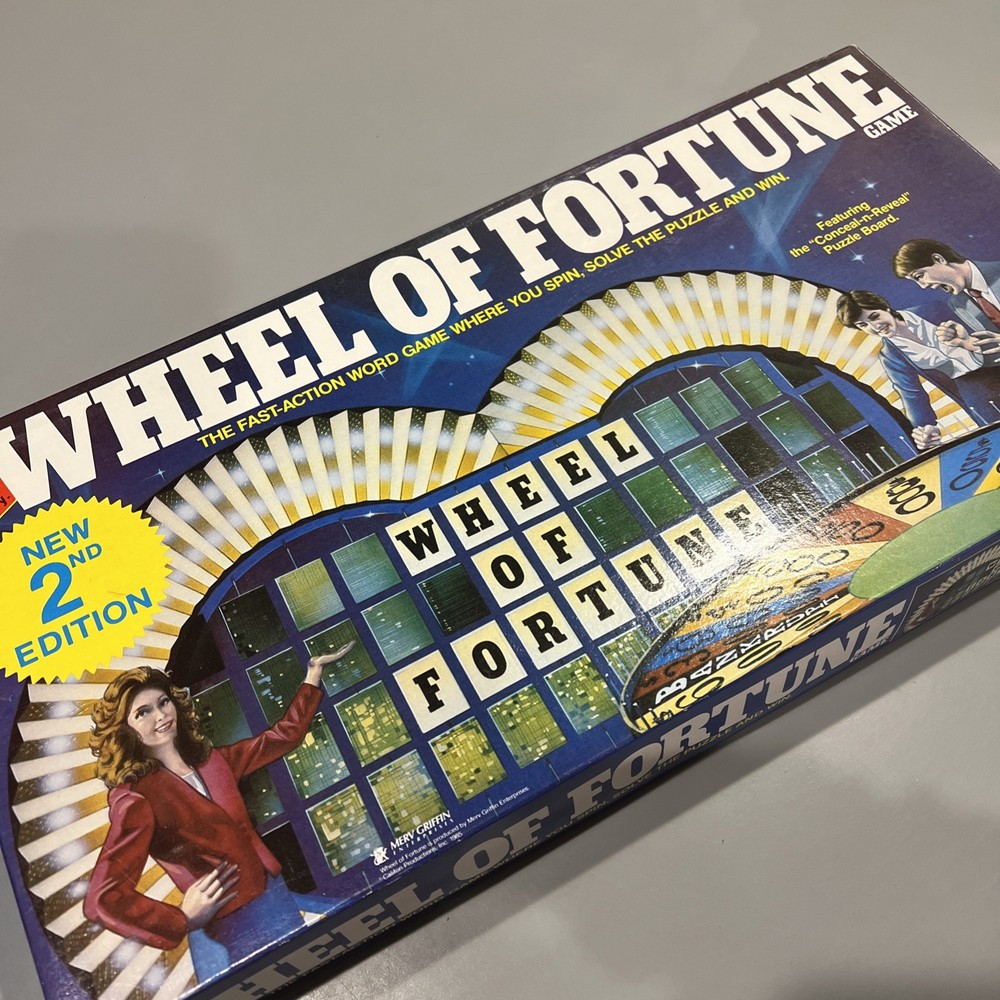 Vintage 1985 Wheel Of Fortune 2nd Edition Board Game Pressman Complete