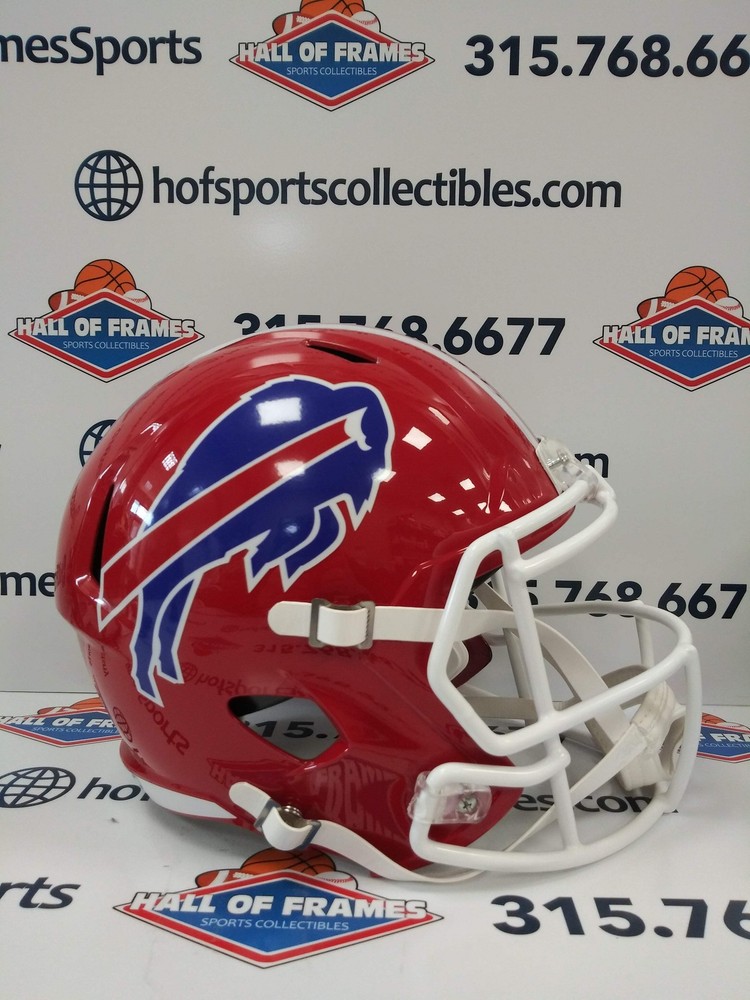 Buffalo Bills Red Throwback Full Size Speed Replica Helmet!