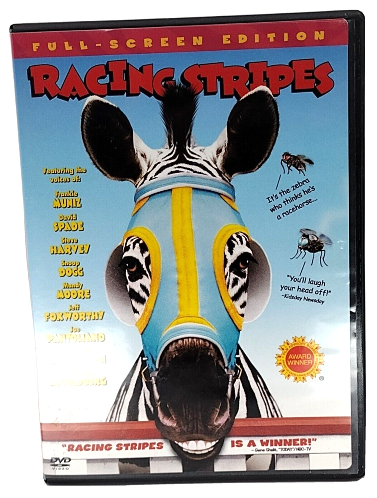 DVD Racing Stripes 2005 Warner Bros Full Screen Edition VG