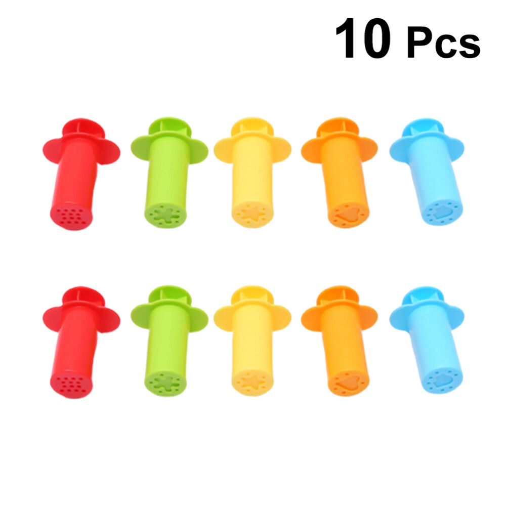 10 Pcs Dough Extruders Set Dough Tools Kit Children Dough Tools