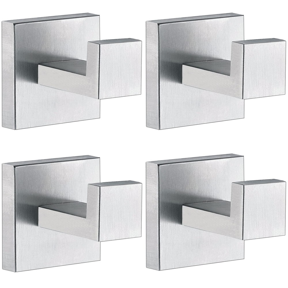 Towel Hooks for Bathrooms, Brushed Nickel Towel Hook for Kitchen Bathroom, SU...