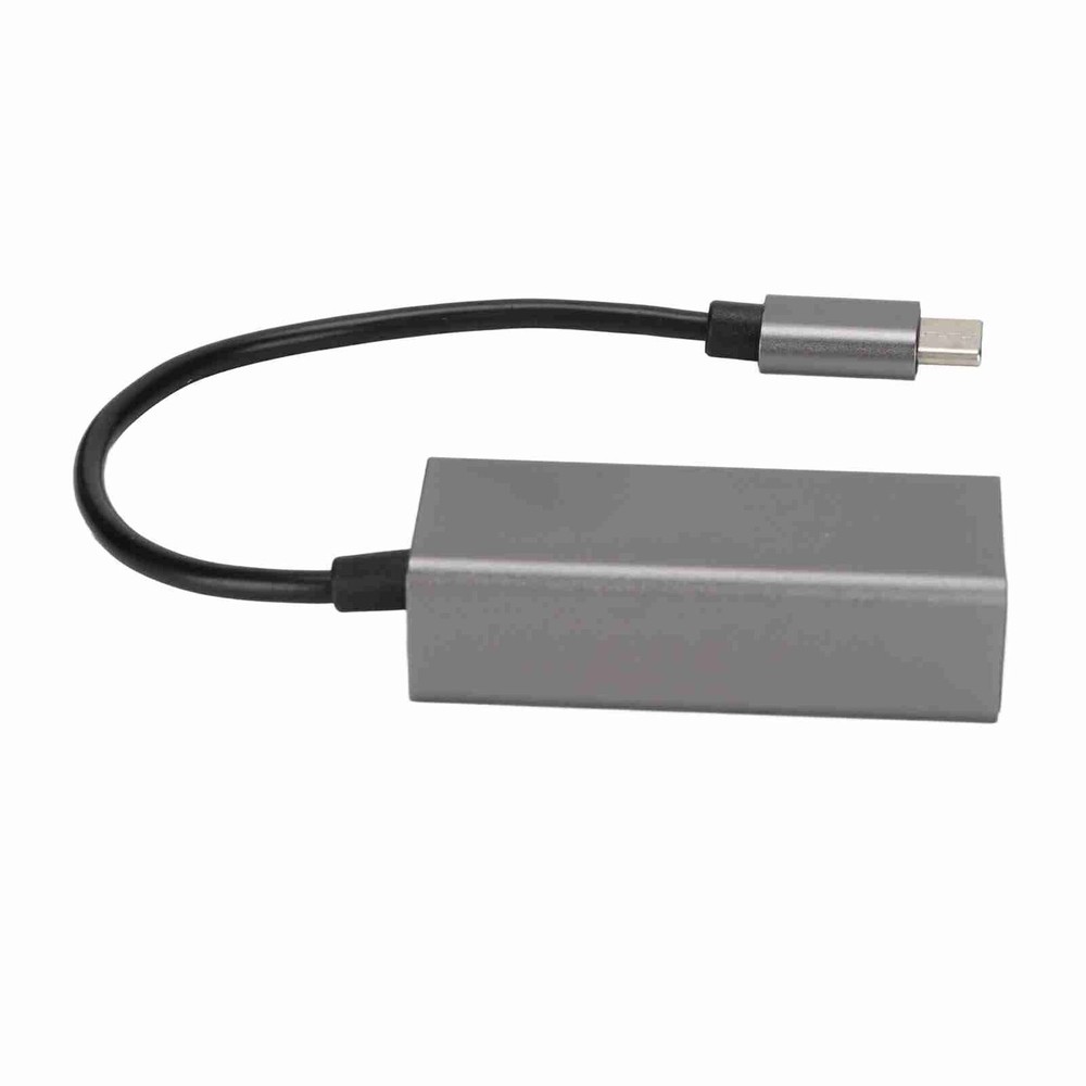 USB C to Ethernet Adapter Grey Fast Stable RJ45 Type C Connector