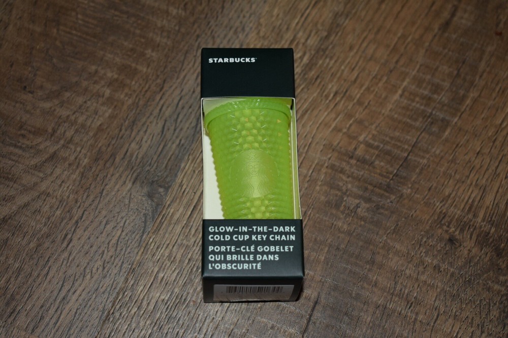 Starbucks 2022 Glow in the Dark Lemongrass Green Cold Cup Keychain NIB-image