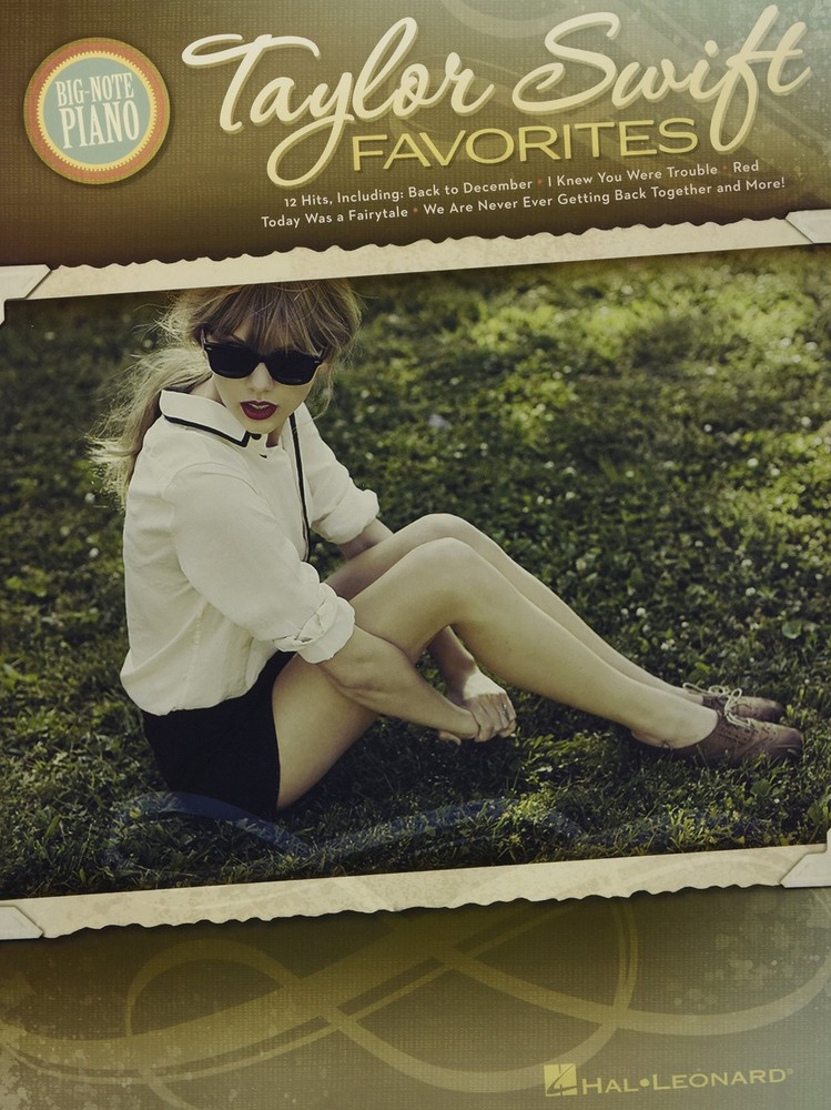 Taylor Swift Favorites (Big-note Piano)