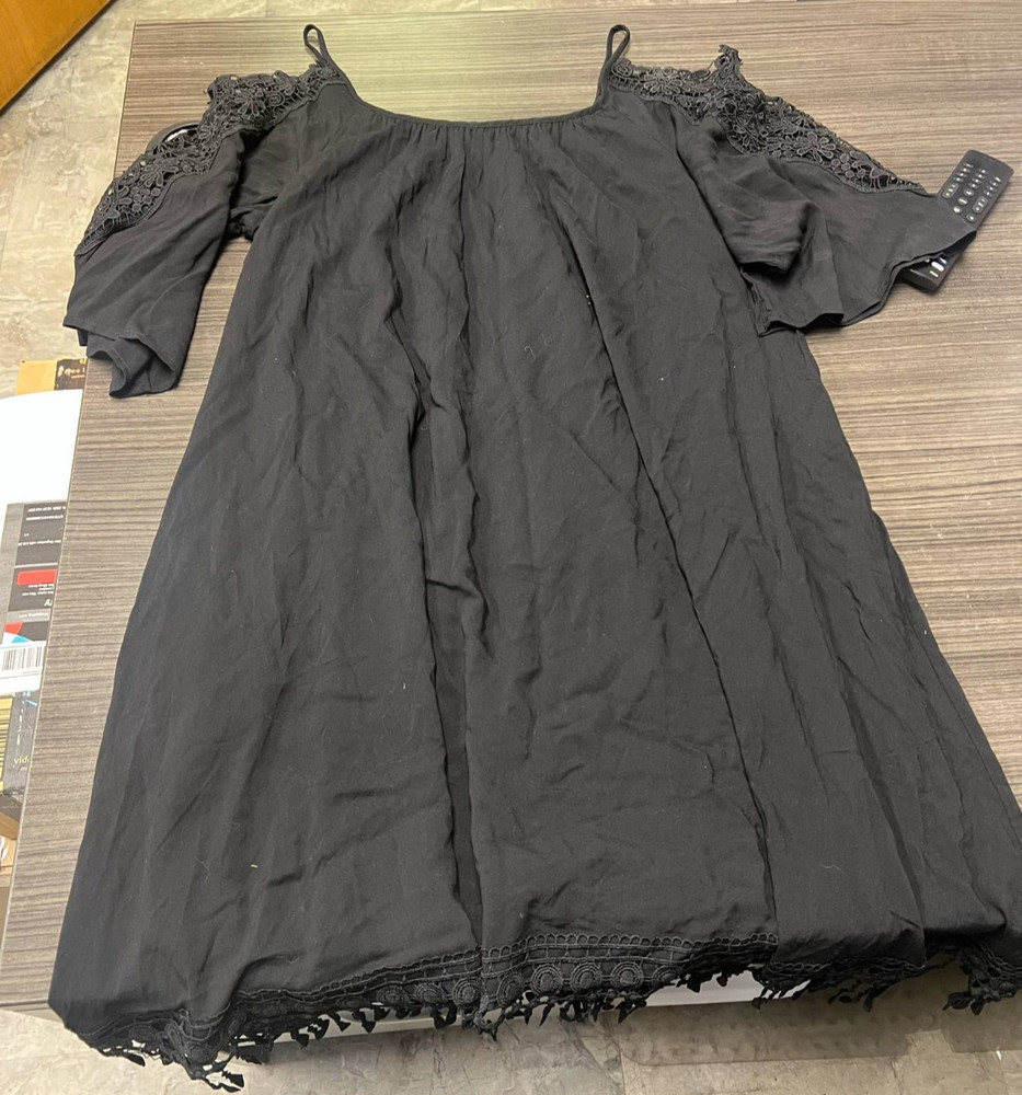 Women's black bathing suit cover up - size large