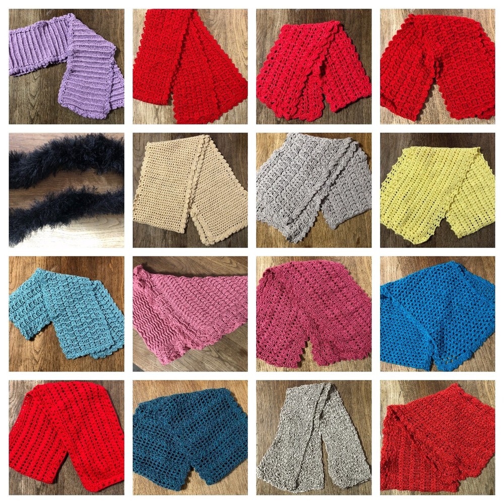 Crochet Neck Scarves Handmade Washable Soft Stylish Accessories