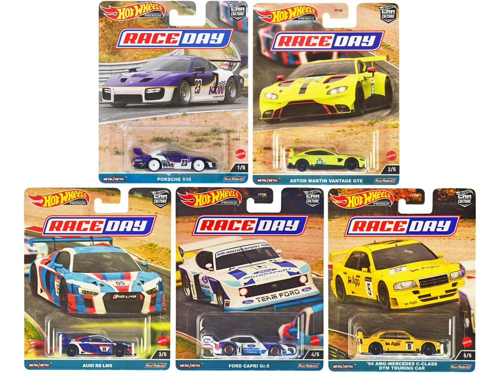 Hot Wheels Race Day 5-Piece Car Culture Diecast Set