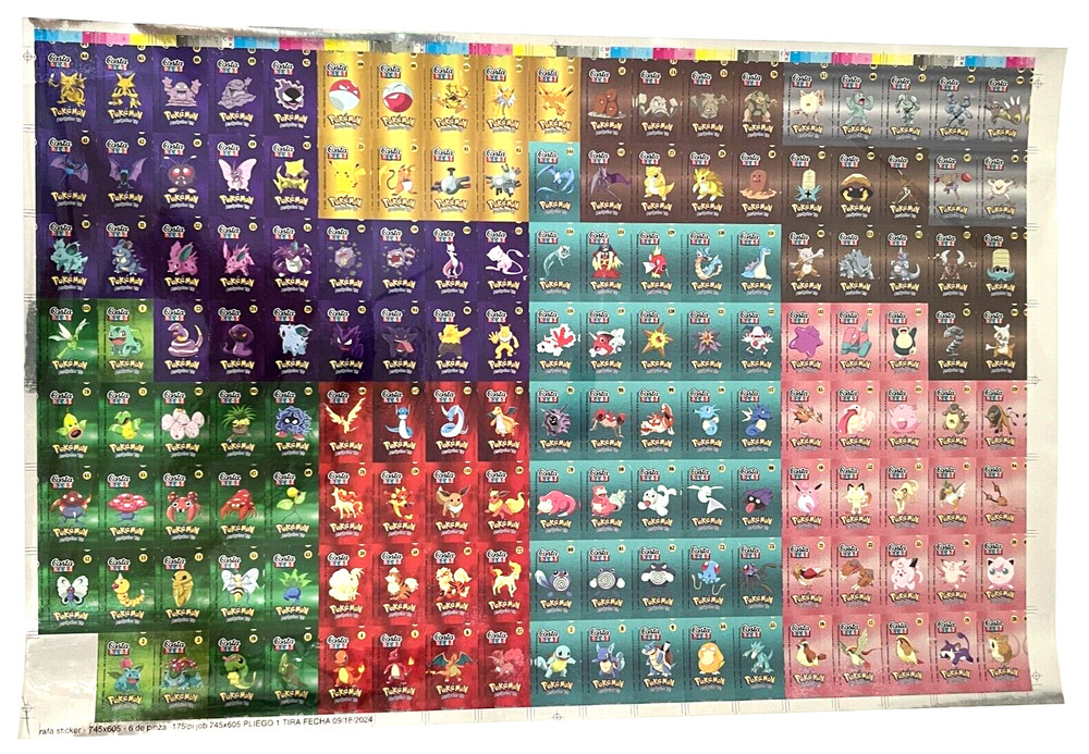 2024 POKEMON UNCUT SHEET Costa Kids Reedtion Kanto Peru Foil Super Rare Mew