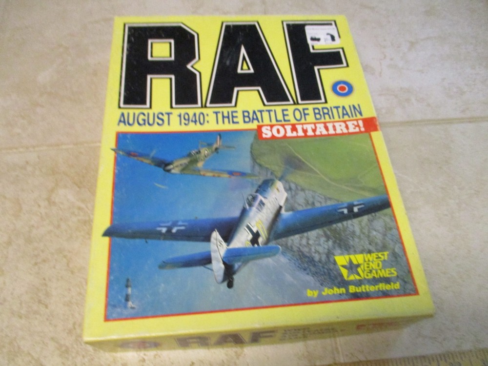 WEST END Games RAF BOARD GAME (1986) LN  AUGUST 1940: THE BATTLE OF BRITAIN RPG