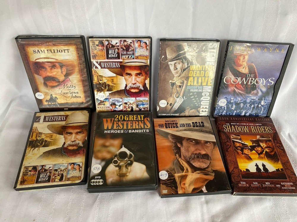 8 Western DVDs