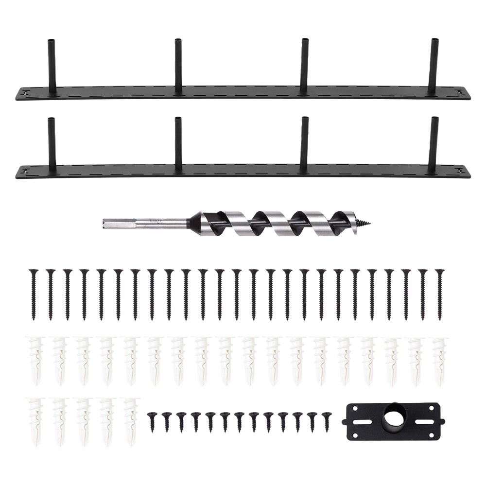 2PCS 46-Inch Heavy Duty Invisible Floating Shelf Brackets for Sturdy Support