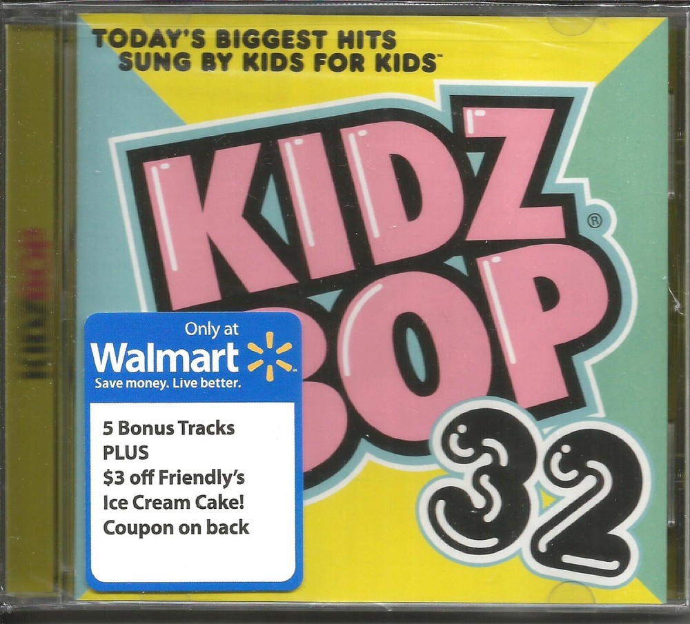 KIDZ BOP 32 Rare WALMART EXCLUSIVE w/ 5 UNRELEASED BONUS Trx CD single SEALED